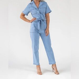 NWTs SKIES ARE BLUE denim jumpsuit NWT small